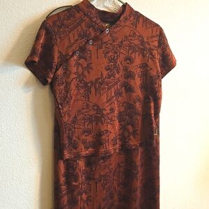 VTG RARE Dr Martens Cheongsam skirt set